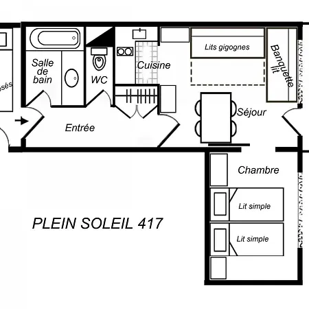 2 Pieces + Coin Montagne, Ideal Familles, Au Pied Des Pistes, Les Allues - Fr-1-182-2 *